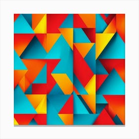 Abstract Triangles 5 Canvas Print