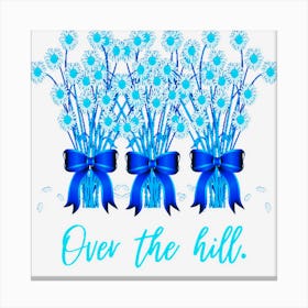 Trending Over The Hill Blue Canvas Print