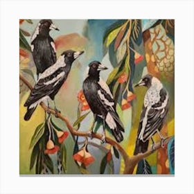 Magpies Canvas Print