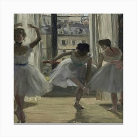 Dancers In The Window Canvas Print