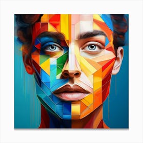 Modern Abstract Portrait 1 Canvas Print