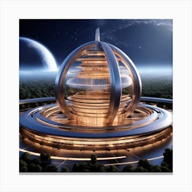 Futuristic City 173 Canvas Print