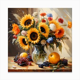 Daisies And Delicacies Canvas Print