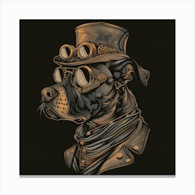 Steampunk Dog 8 Canvas Print