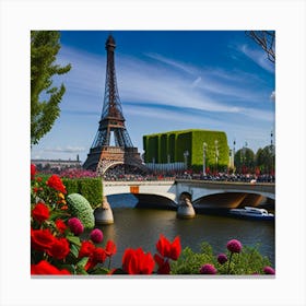 Paris Eiffel Tower 2 Canvas Print