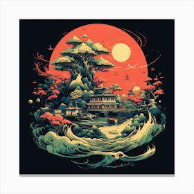 Asian Landscape Canvas Print