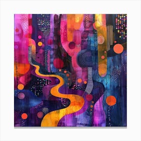 Abstract Cityscape Canvas Print