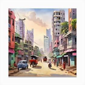 Kolkata City Canvas Print