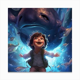 Underwater magic Canvas Print