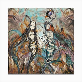 Mermaids 1 Canvas Print