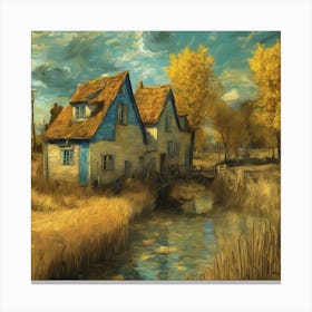 House By The Water 1 Canvas Print