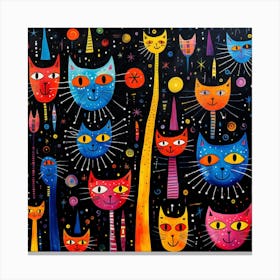 Cats In The Sky Canvas Print