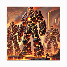 Geothermal War Golems Canvas Print