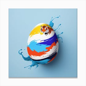 Multi Colored Egg(1) Canvas Print