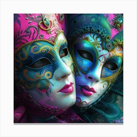 Carnival Masks Canvas Print