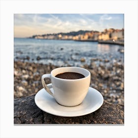 Coffee On The Rocks Canvas Print