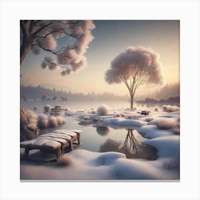 Winter Landscape 48 Canvas Print