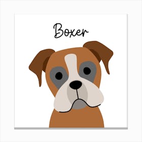 Boxer Dog Canvas Print