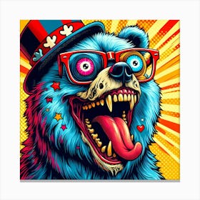 Pop Bear Canvas Print