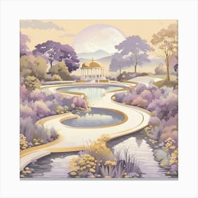 Lavender garden Canvas Print