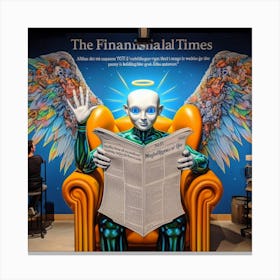 Angel Of The Financial Times Canvas Print