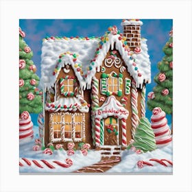 Gingerbread House 1 Canvas Print