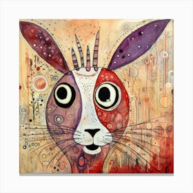 Abstract Artic Hare 2 Canvas Print