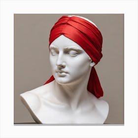 Bust Of A Man Wearing A Red Turban 1 Canvas Print