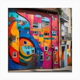 Colorful Street Art 2 Canvas Print