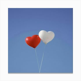 Heart Shaped Balloons Canvas Print