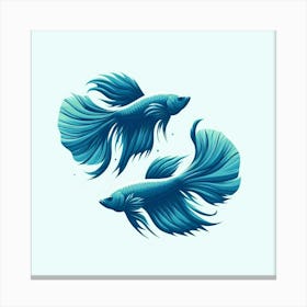 Siamese Fish Canvas Print