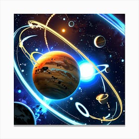 Space Game Canvas Print