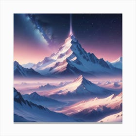 Mountain Landscape Wallpaper Canvas Print