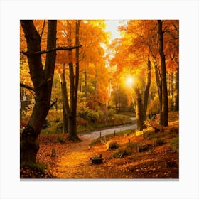 Autumn In The Woods 3 Canvas Print