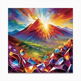 Mountain Of Crystals Canvas Print