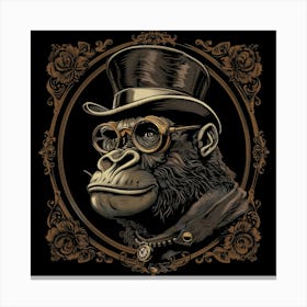 Steampunk Gorilla 23 Canvas Print