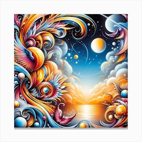 Psychedelic Painting 11 Canvas Print