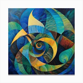 Matisse Inspired Abstract Artwork Canvas Print