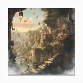 Fantasy City 2 Canvas Print