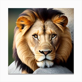 Lion Portrait Canvas Print