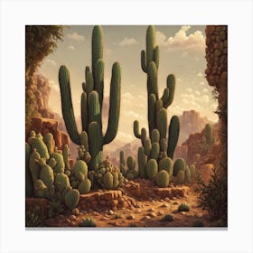 Cactus Garden 6 Canvas Print