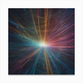Abstract Rays Of Light 11 Canvas Print