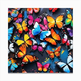 Colorful Butterflies 26 Canvas Print