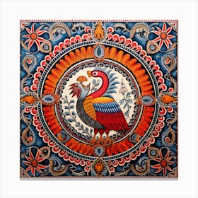 Indian Painting Madhubani Painting Indian Traditional Style 8 Canvas Print
