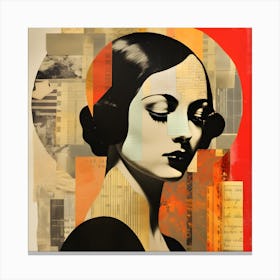 'Lady In Red' Canvas Print