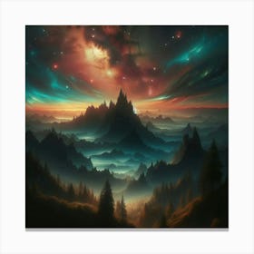 Fantasy Landscape - Fantasy Stock Videos & Royalty-Free Footage Canvas Print