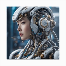 Robot Woman Canvas Print