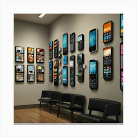 Default Create Unique Design Of Cellphone Store Wall Art 2 Canvas Print