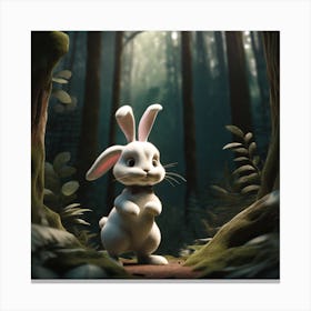 Rabbit In The Woods 16 Canvas Print