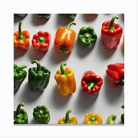 Colorful Peppers 5 Canvas Print